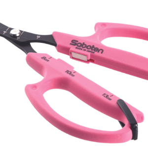 Tijera automática recta rosa saboten