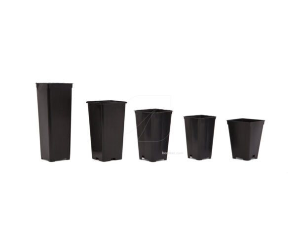 Maceta cuadrada (16 x 9 cm) (57 u) (0.85 l) vdl