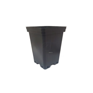 Maceta cuadrada negra 18 x 18 x 25 cm (45 uds) 5.5 l