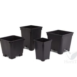 Maceta cc negra (13,5 x 13,5 x 19 cm) (2,4 l)