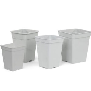 Maceta cuadrada blanca (15 x 15 x 20 cm) (35 u) (3 l)