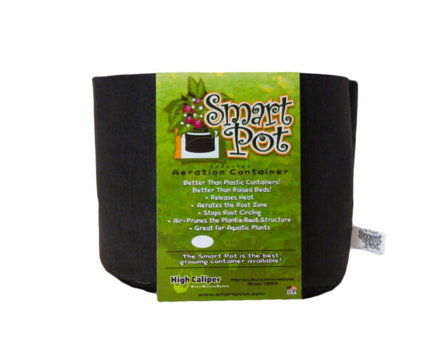 Maceta smart pot negro 3,8 l (1 gal)