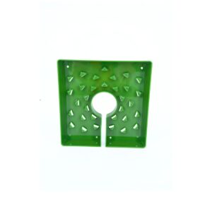 Tapa de maceta cuadrada verde 15 cm