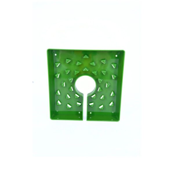 Tapa de maceta cuadrada verde 15 cm
