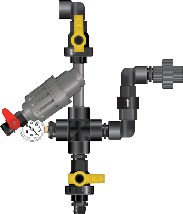 Kit inicio para bomba lo-flo 3/4" dosatron