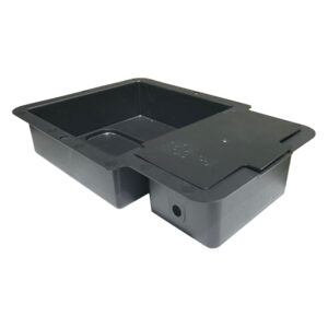 Bandeja autopot con tapa 1 pot  9mm negra