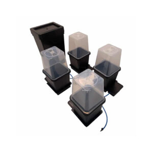 Sistema 4 pot pro incl.4 cubiertas transp autopot