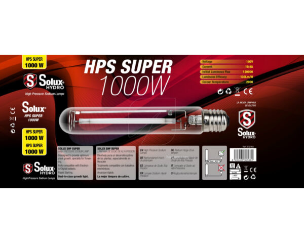 Bombilla 600 w super hps solux - Imagen 2