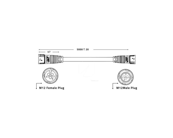 Control cable daisy zeus-newmodel + 5 m lumatek - Imagen 2