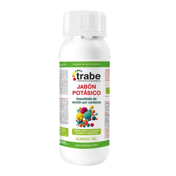 Insecticida jabón potasico 500 ml trabe
