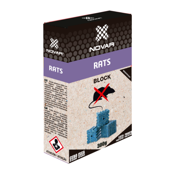 Block rats brodifacoum 300 gr novar
