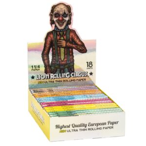Papel silver 1.1/4 (18 uds) lion rolling circus