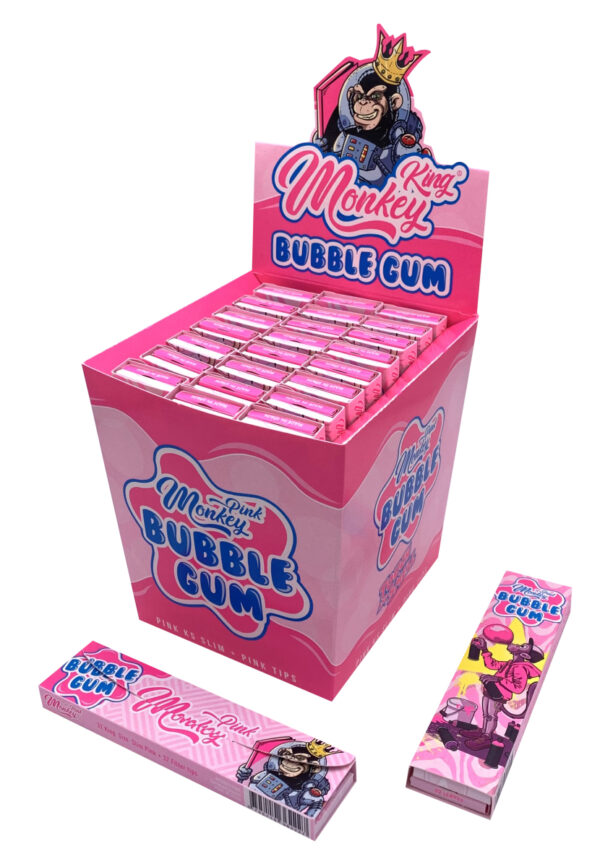 Pack ks+tips 24 pink smell monkey