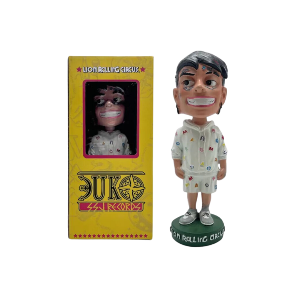 Duki brown lion rolling circus lrc bobble head