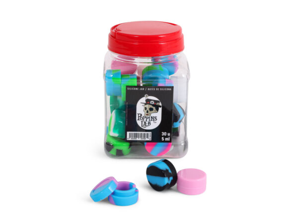 Bote silicona 5 ml (display 30 u) poppins lab