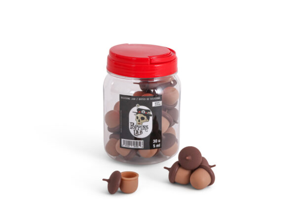 Botes silicona  bellota 5 ml (display 30 u) poppins lab