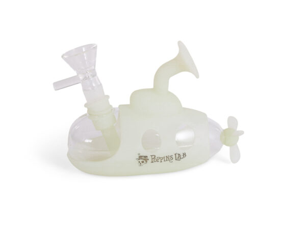 Bong silicona submarino  12,5cm (glow)  poppins lab