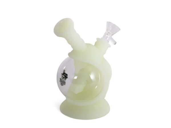 Bong silicona  astronave 16,5cm (glow)  poppins lab