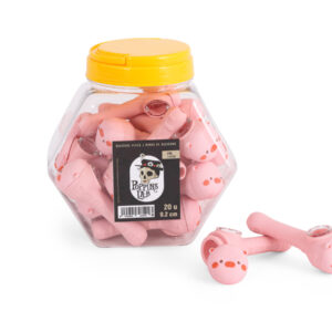 Pipas silicona cerdo 9,2cm (display 20 un) poppins lab