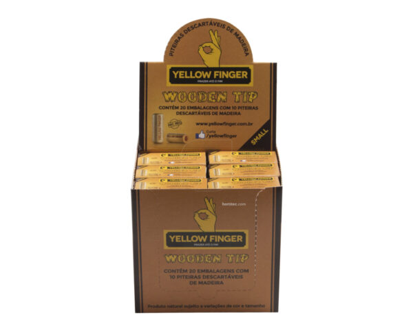 Filtro wooden tip small (20 uds) yellow finger - Imagen 2