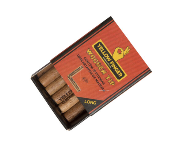 Filtro wooden tip long (20 uds) yellow finger
