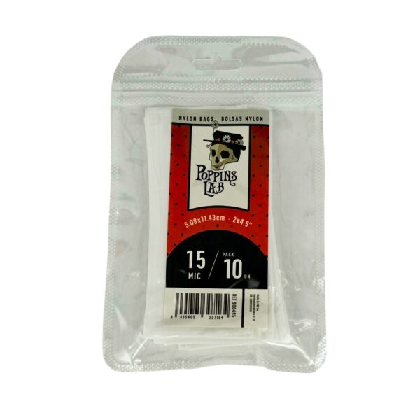 Bolsa nylon 15 mic 5x11cm (10 u) poppins lab - Imagen 3