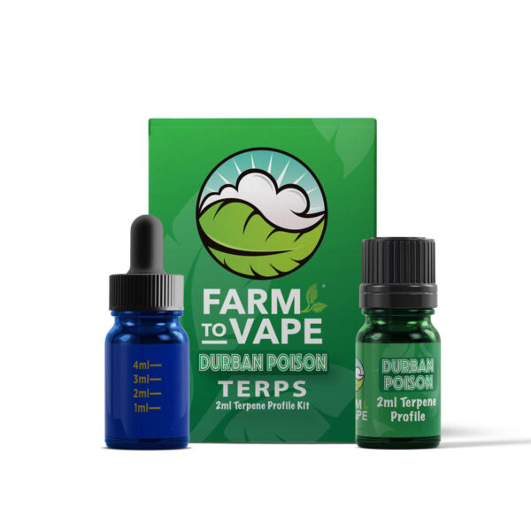 Farm to vape durban poison terpene profile kit 2 ml qnubu
