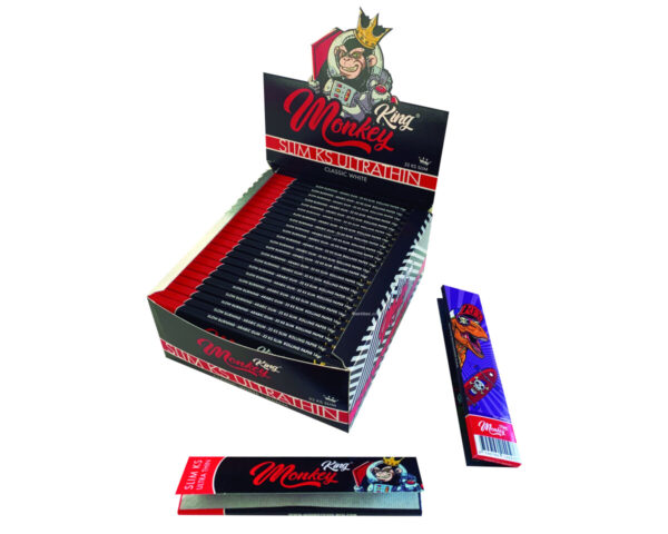 Papel ks slim blanco ultrathin (50 uds) monkey king