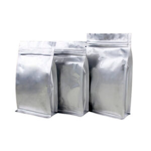 Bolsa zip aluminio 10x20+6cm base plana sellable (pack 50 un)