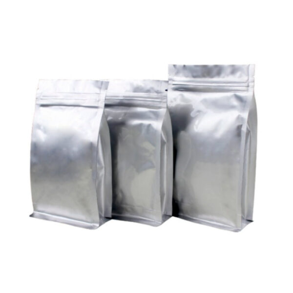 Bolsa zip aluminio 10x20+6cm base plana sellable (pack 50 un)