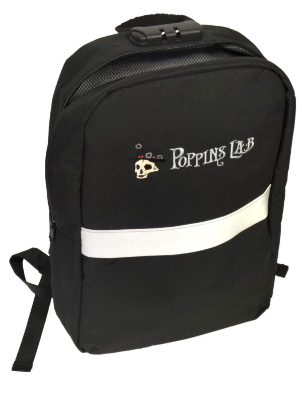 Mochila anti-olor lock 30x42x13cm poppins lab (negra)