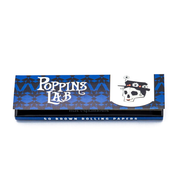 Papel brown 1-1/4 77mm poppins lab - Imagen 2